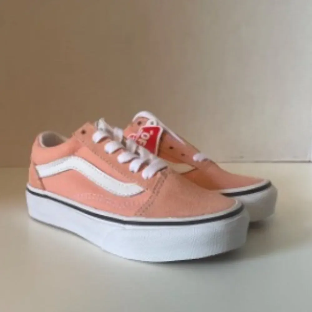 Vans Kids Girls Old Skool Sneakers Salmon/True White Size 10.5K NWOB - Picture 7 of 11